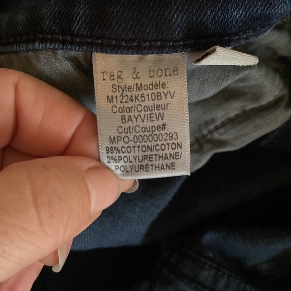 Rag & Bone fit 1 extra slim dark blue fabulous extra slim jeans from Saks - Picture 16 of 16